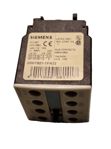 Siemens sirius 3rh1921 - siemens,
